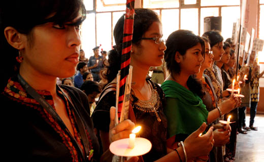 Agnes students protest